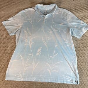 Nat Nast Golf Polo‎ Shirt Blue Cat Tail Print AOP Size XL Luxury Originals Soft